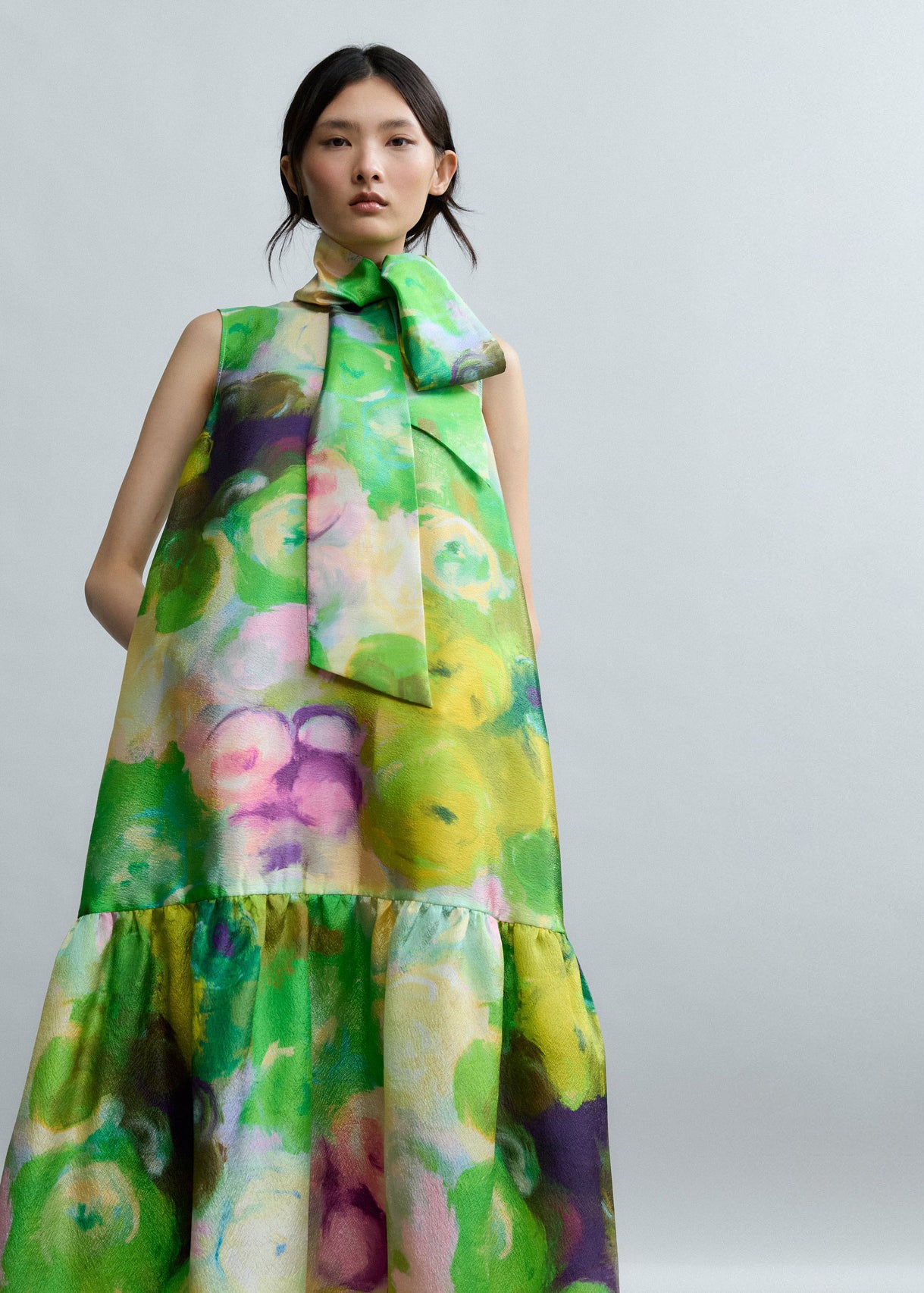 Psophía Bloomlight Print Sleeveless Long Dress