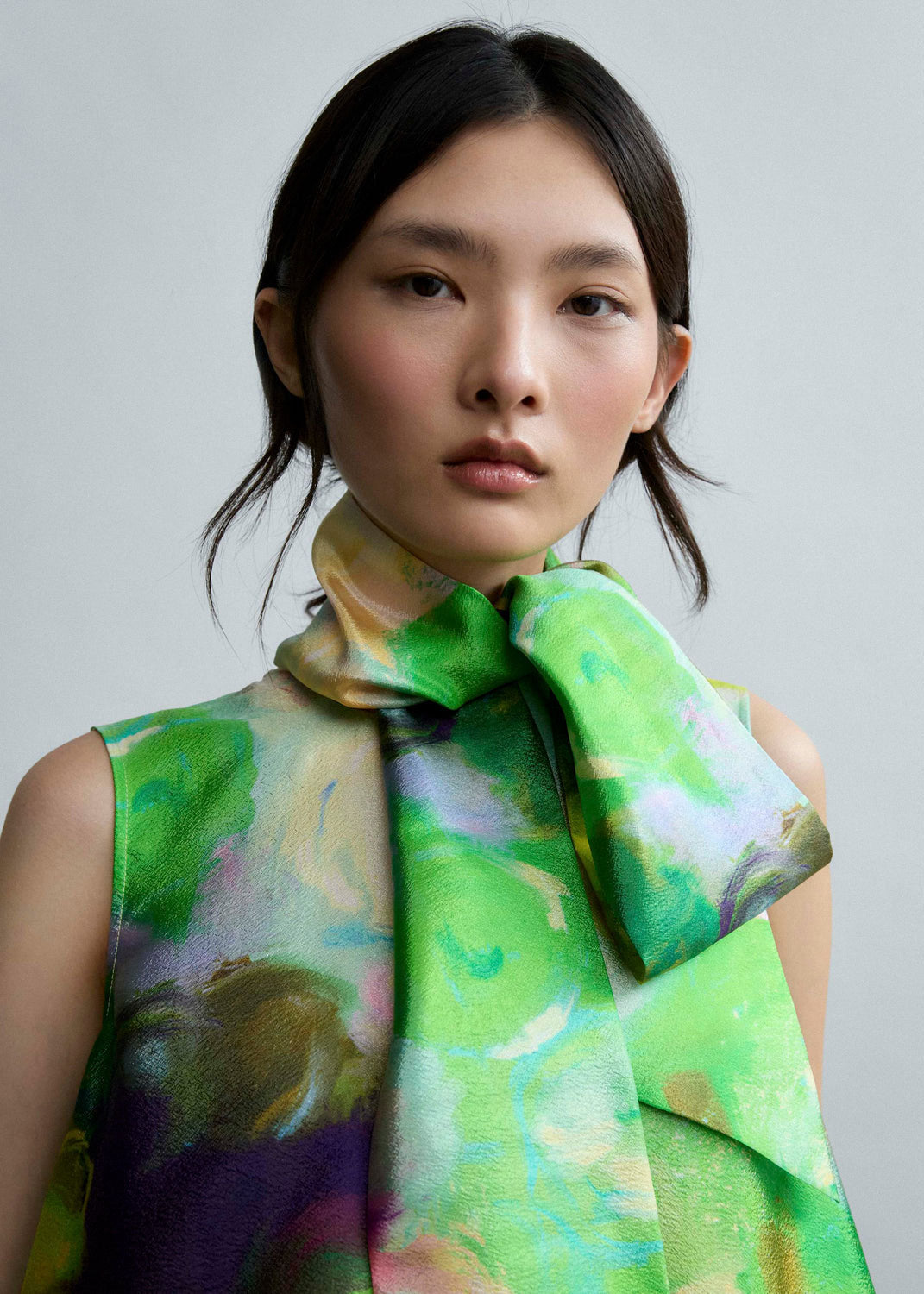 Psophía Bloomlight Print Sleeveless Long Dress