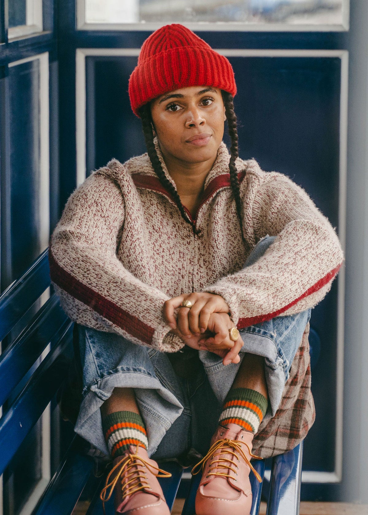 Ivy Ellis The Cousteau Beanie - Red
