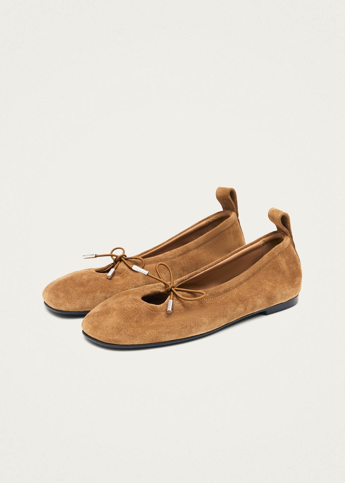 Alohas Rosalind Suede Ballet Flats - Tan