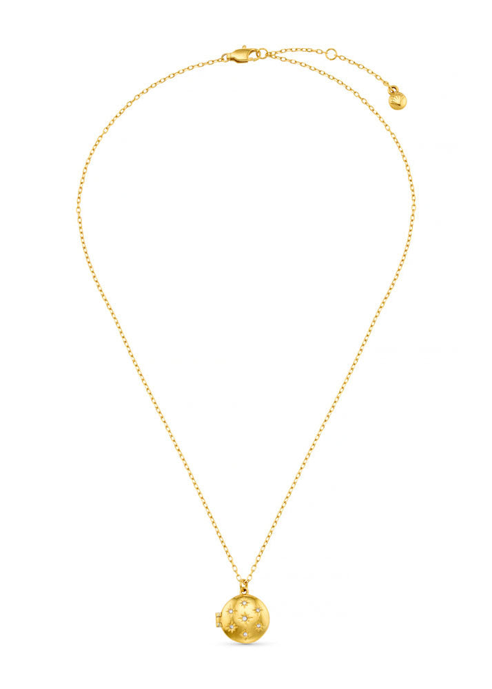 Orelia LUXE Starburst Locket Necklace