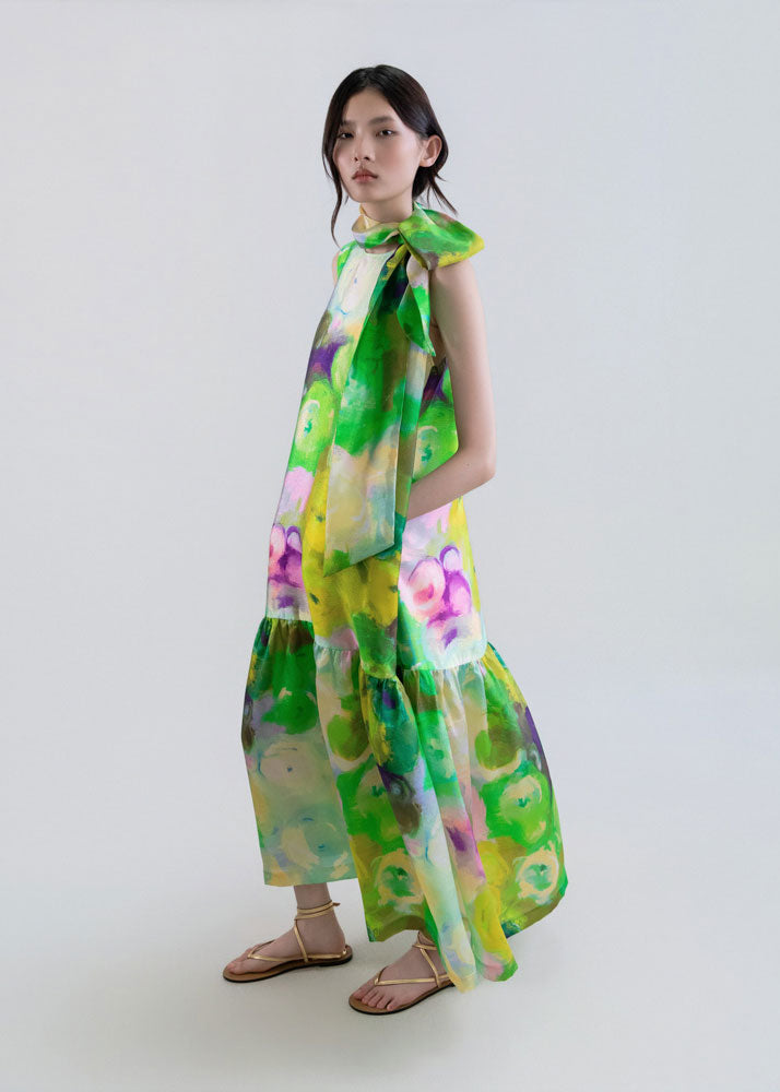 Psophía Bloomlight Print Sleeveless Long Dress