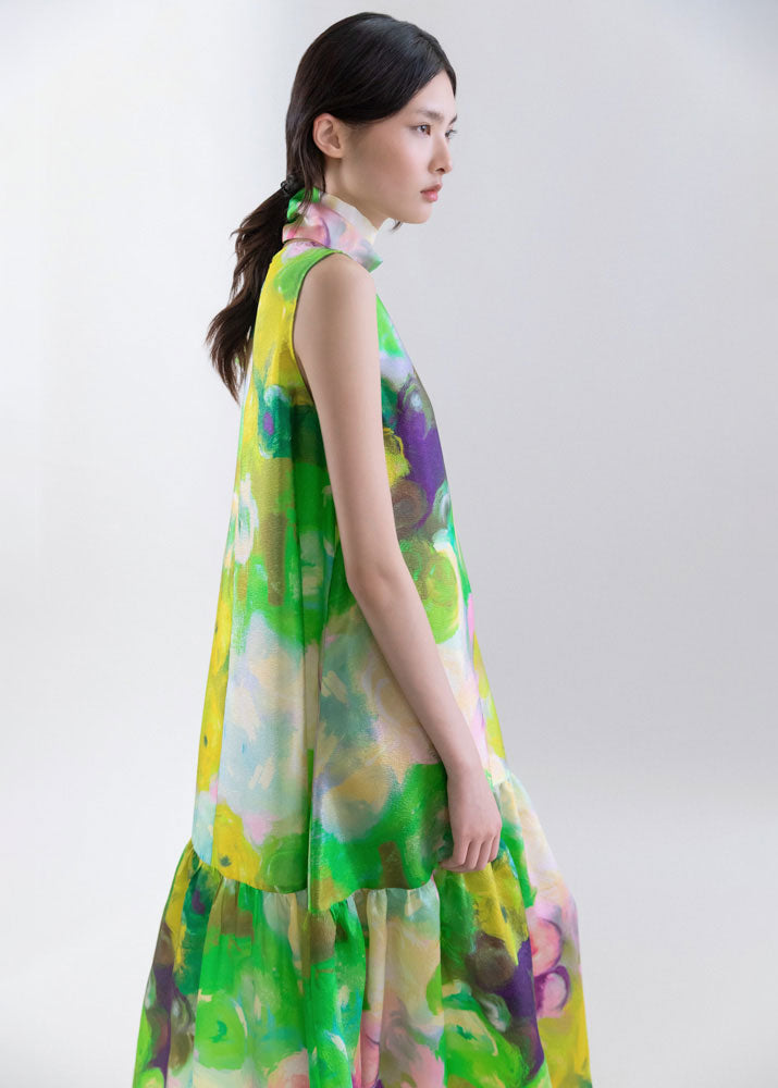 Psophía Bloomlight Print Sleeveless Long Dress