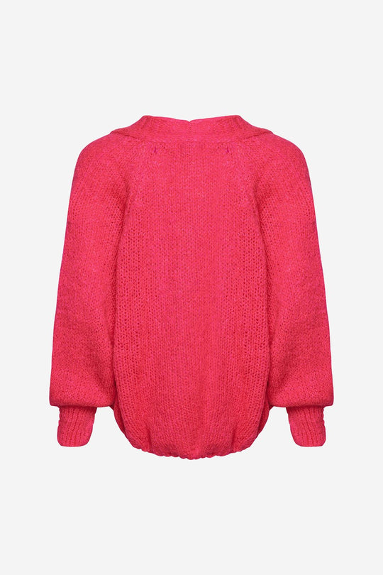 Noella - Fora knit Cardigan - Poppy Pink