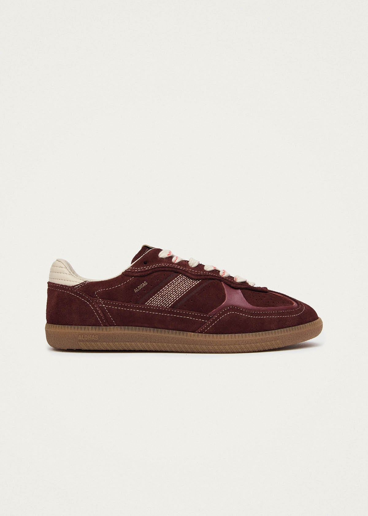 Alohas Tb.490 Rife Leather Sneakers - Burgundy Cream