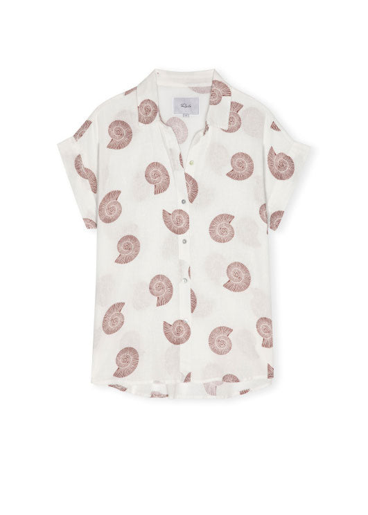 Rails Farrah Shirt - Spiral Shells