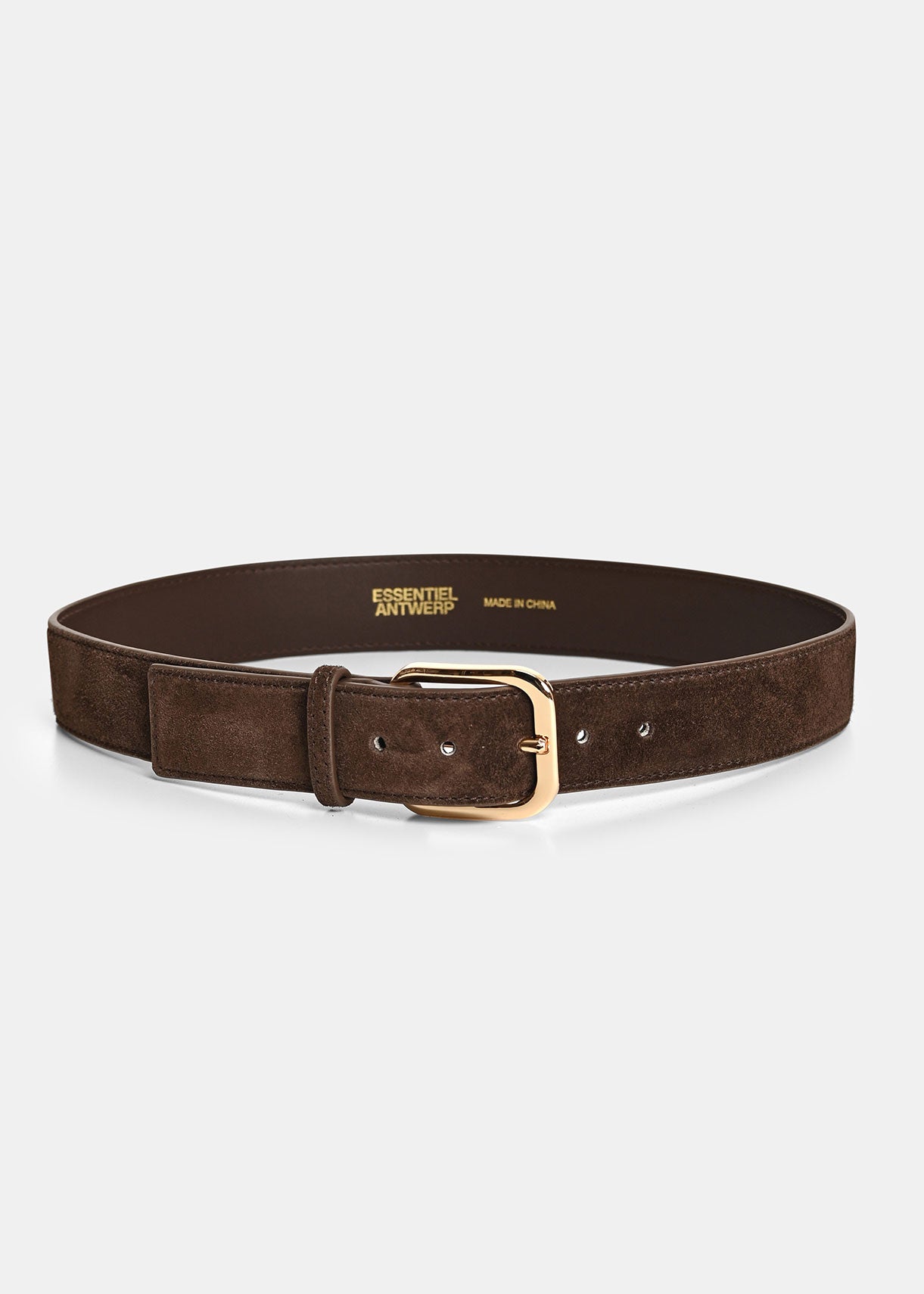 Essentiel Antwerp Kusual Leather Belt - Brown