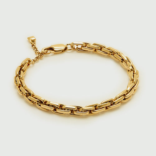 Orelia - Luxe Interlocking Link Chain Bracelet - Gold