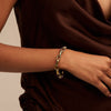 Orelia - Luxe Rectangle Link Chain T-Bar Bracelet - Gold