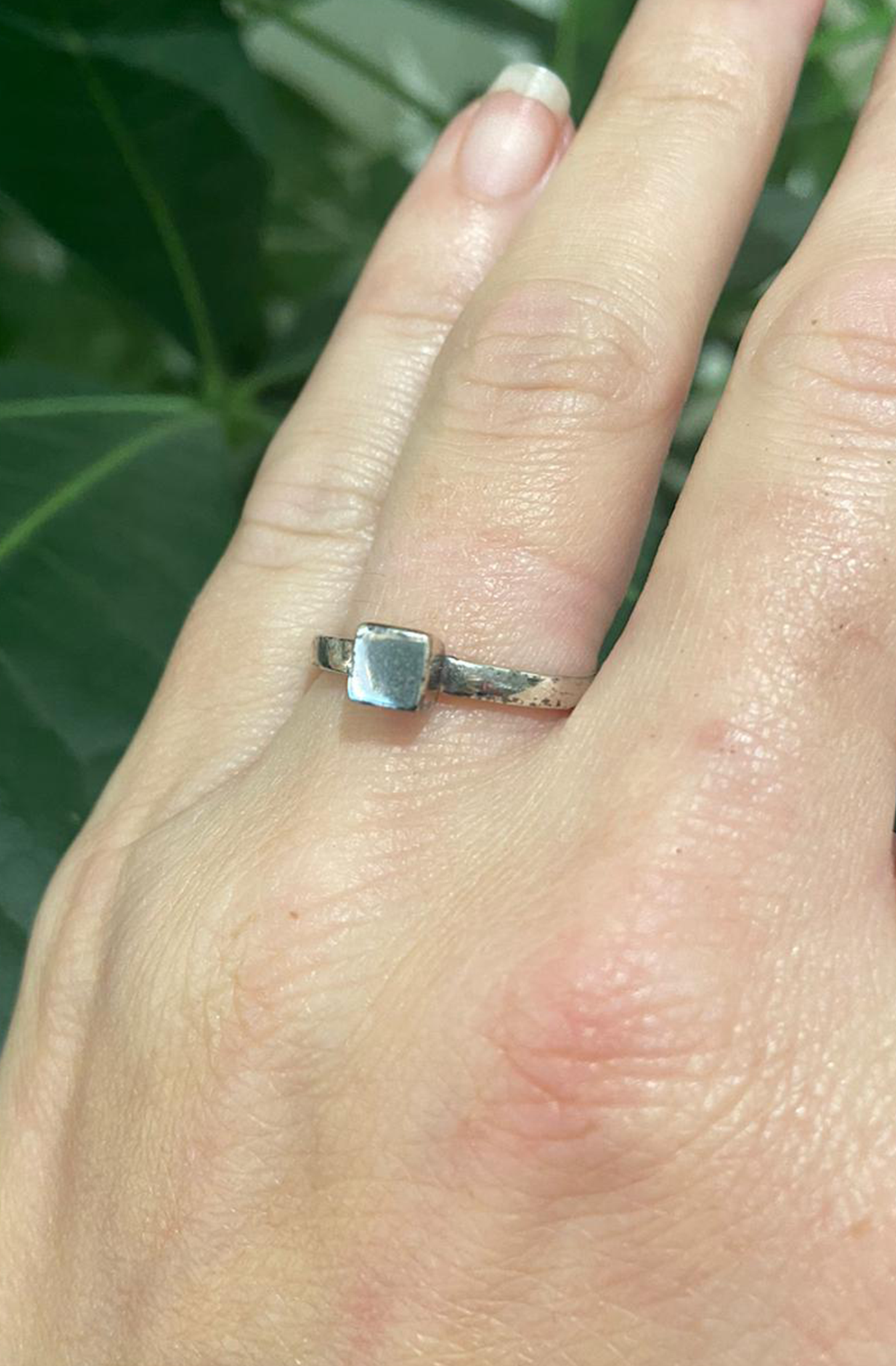 SVP - Silver Square Stacking Ring