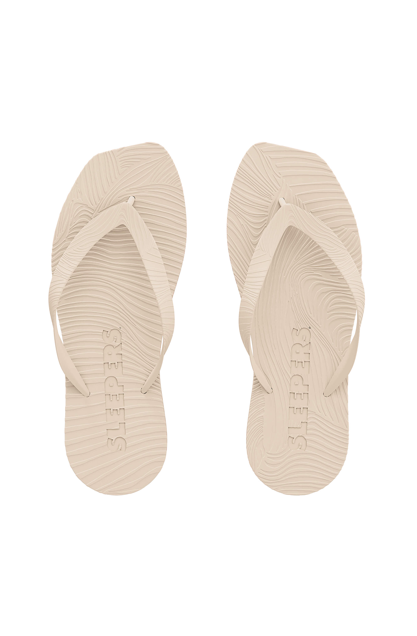 Sleepers - Tapered Platform Eggnog Flip flops
