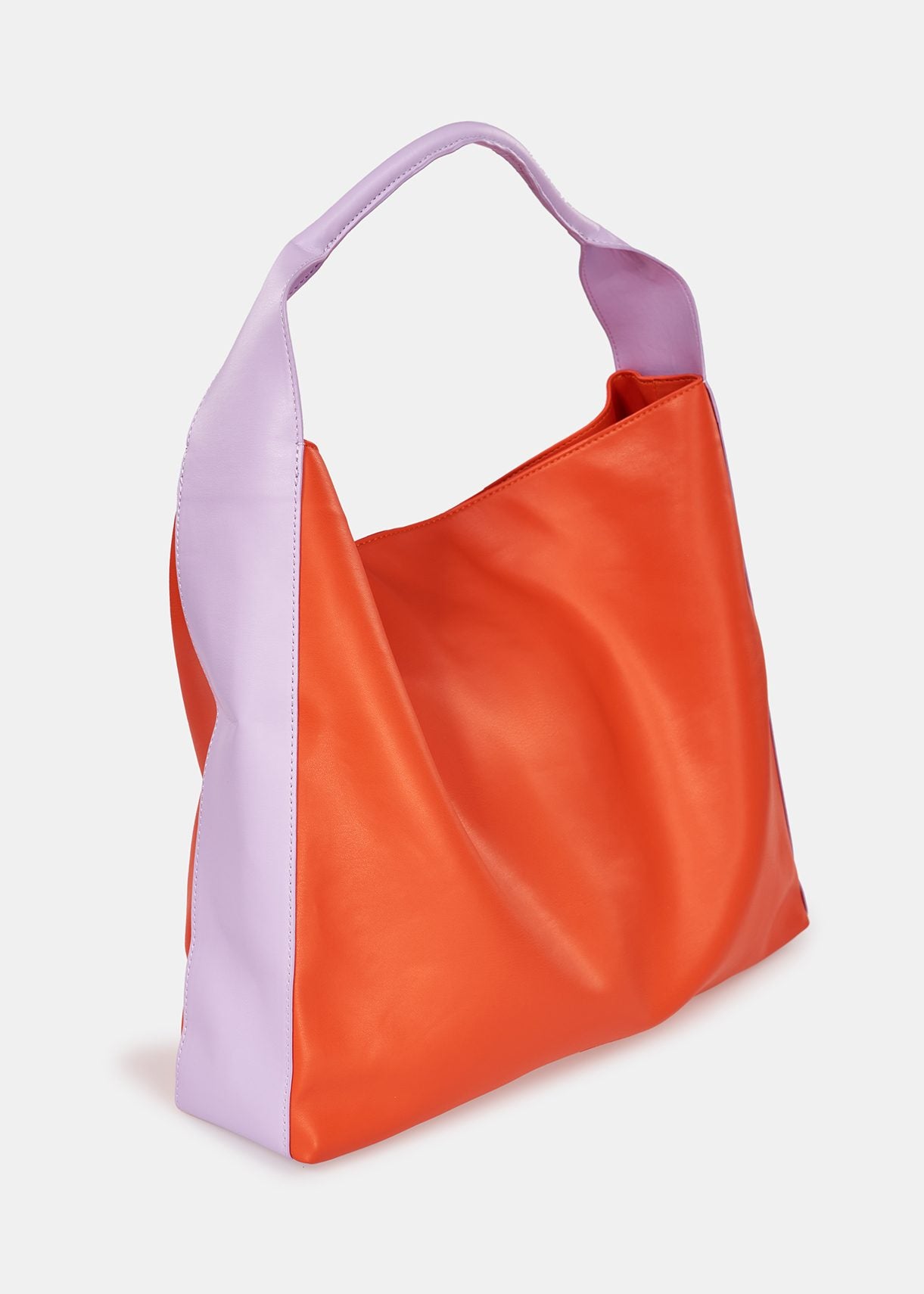 Essentiel Antwerp - Dempsey Large Hobo Bag -Orange and Lilac