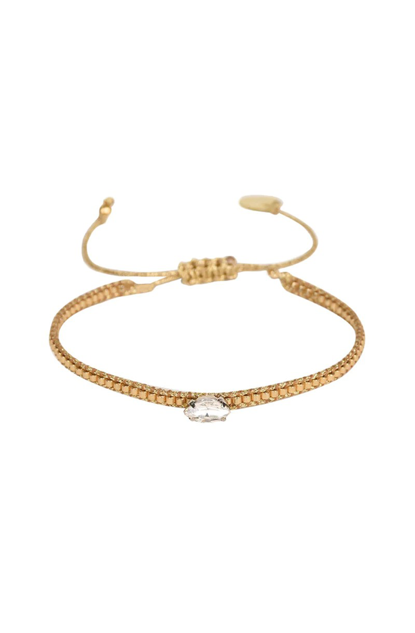 Mishky - Diamond Eye Beaded Bracelet XS Gold and Clear