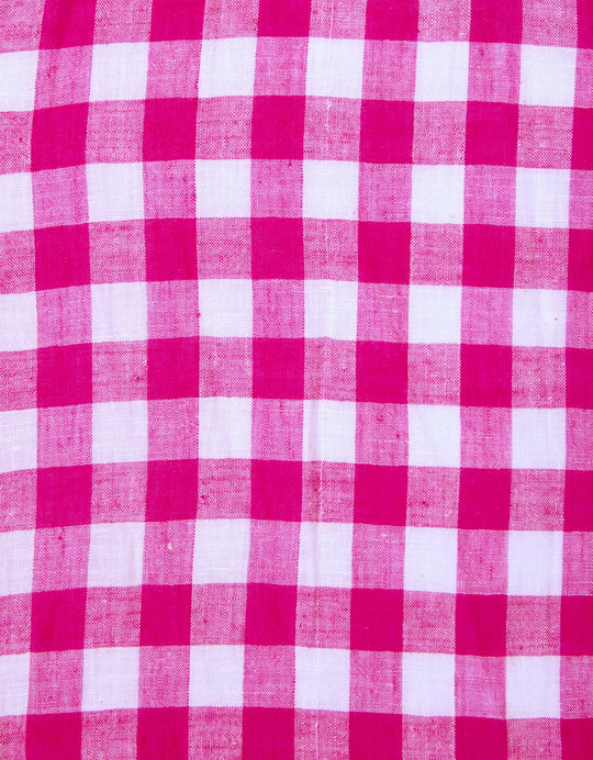 Pink City Prints - Etta Skirt - Raspberry Gingham